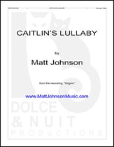 Caitlin's Lullaby piano sheet music cover